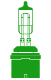 Gloeilamp grootlicht: H27W/2